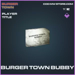 Burger Town Bubby Player title in Warzone and Vanguard