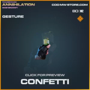 Confetti Gesture in Warzone and Cold War