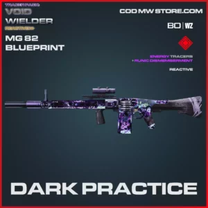 Dark Practice MG 82 blueprint skin in Cold War and Warzone