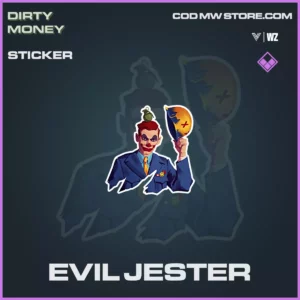 Evil Jester sticker in Warzone and Vanguard