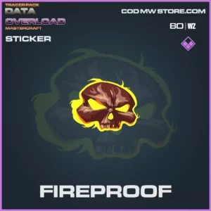 Fireproof sticker in Warzone and Cold War