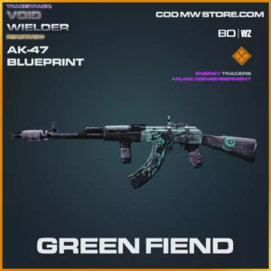 Green Fiend AK-47 blueprint skin in Cold War and Warzone