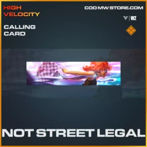Not Street Legal calling card in Warzone and Vanguard