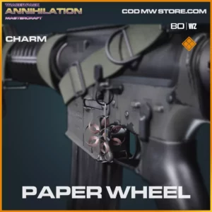 Paper Wheel charm in Warzone and Cold War