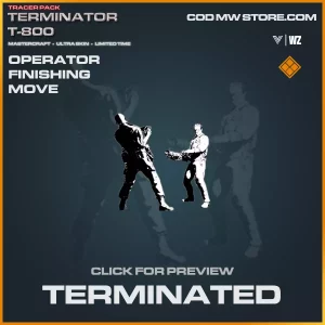 Terminated Finishing move in Warzone and Vanguard