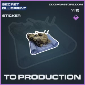 To Production sticker in Warzone and Vanguard