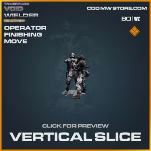 Vertical Slice finishing move in Warzone and Cold War