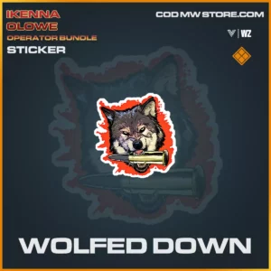 Wolfed Down sticker in Warzone and Vanguard