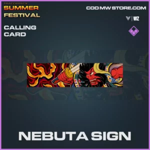 nebuta sign calling card in Vanguard and Warzone