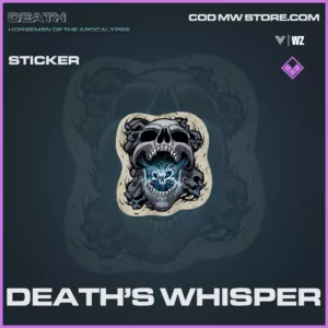 Death's Whisper sticker in Warzone and Vanguard