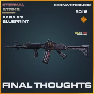 Final Thoughts FARA 83 blueprint skin in Warzone and Cold War