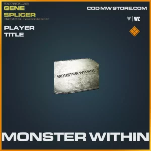 Monster WIthin player title in Warzone and Vanguard