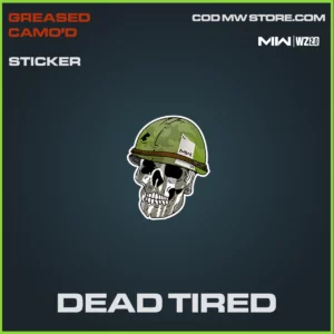 Dead Tired sticker in Warzone 2 and MWII