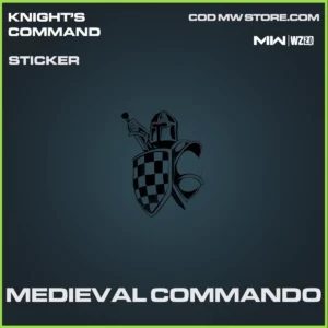MEdieval Commando sticker in Warzone 2 and MWII