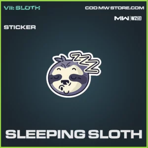 Sleeping SLoth sticker in Warzone 2 and MWII