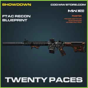 Twenty Paces FTac recon blueprint skin in Warzone 2 and MW2