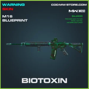Biotoxin M16 blueprint skin in Warzone 2.0 and MW2