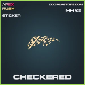 Checkered Sticker in warzone 2.0 and MW2