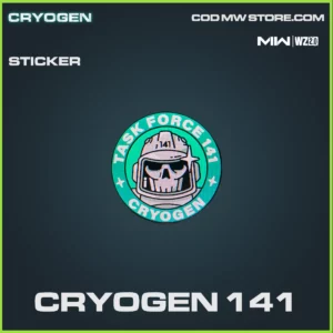 Cryogen 141 sticker in Warzone 2.0 and MW2