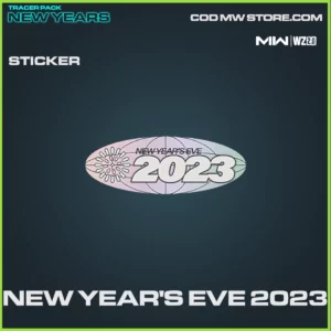 New Year's Eve 2023 sticker in Warzone 2.0 and MW2