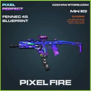 Pixel Fire Fennec 45 blueprint skin in Warzone 2.0 and MW2