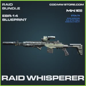 Raid Whisperer EBR-14 blueprint Skin in Warzone 2.0 and MW2
