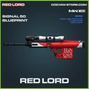 Red Lord Signal 50 blueprint skin Warzone 2.0 and MW2