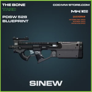 Sinew PDSW 528 blueprint skin in Warzone 2.0 and MW2