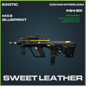 Sweet Leather MX9 blueprint skin in Warzone 2.0 and MW2