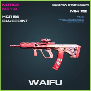 Waifu HCR 56 blueprint skin in Warzone 2.0 and MW2