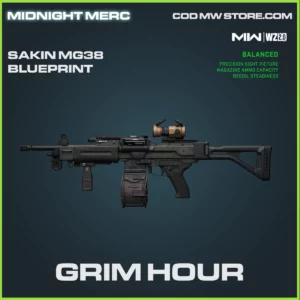 Grim Hour Sakin MG38 blueprint skin in Warzone 2.0 and MW2