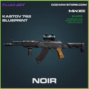 Noir Kastov 762 blueprint skin in Warzone 2.0 and MW2