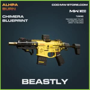 Beastly Chimera Blueprint skin in Warzone 2 and MW2 Alpha Burn Bundle