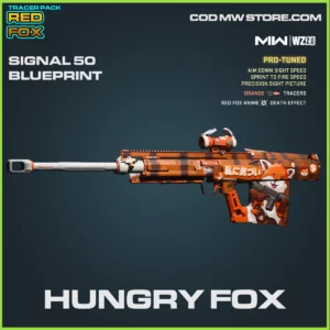 Hungry Fox Signal 50 blueprint skin in in Warzone 2.0 and MW2 Tracer Pack Red Fox Bundle