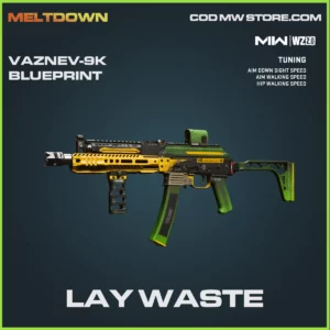 Lay Waste Vaznev-9k blueprint skin in Warzone 2.0 and MW2 Meltdown Bundle