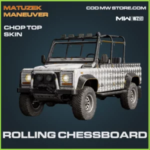 Rolling Chessboard chop top skin in Warzone 2.0 and MW2 Matuzek Maneuver bundle