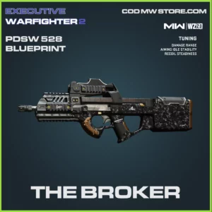 The Broker PDSW 528 Blueprint Skin in Warzone 2 and MW2 Executive Warfighter 2 Bundle