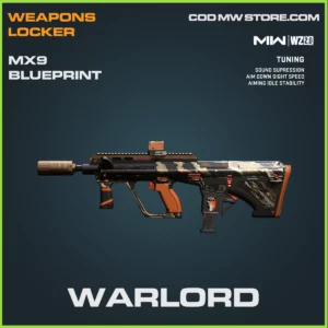 Warlord MX9 blueprint skin in Warzone 2.0 and MW2 Weapos Locker Bundle