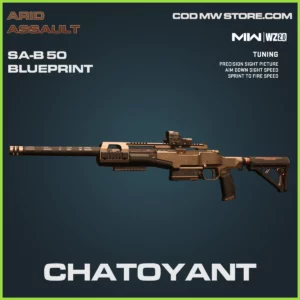 Chatoyant SA-B 50 blueprint skin in Modern Warfare 2 and Warzone 2.0 Arid Assault Bundle