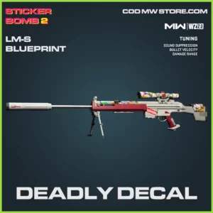 Deadly Decal LM-S Blueprint Skin in Warzone 2.0 and MW2 Sticker Bomb 2 bundle