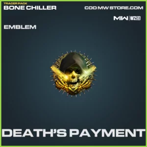 Death's Payment emblem in Warzone 2.0 and MW2 Tracer Pack: Bone Chiller Bundle