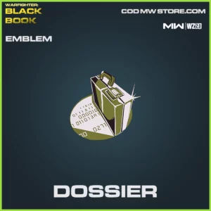 Dossier emblem in Warzone 2.0 and MW2 Warfighter Black Book Bundle