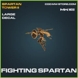 Fighting Spartan Large Decal in Warzone 2.0 and MW2 Spartan Tower II Bundle