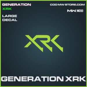 Generation XRK large decal in Warzone 2.0 and MW2 Generation XRK Bundle