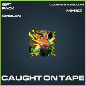CAUGHT ON TAPE EMBLEM IN WARZONE 2.0 AND MW2 GIFT PACK BUNDLE