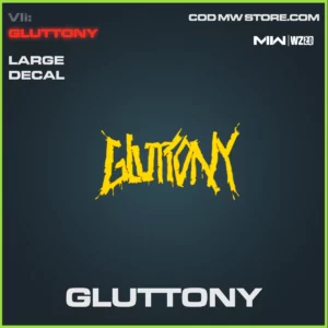 Gluttony Large Decal in Warzone 2.0 and MW2 VII: Gluttony