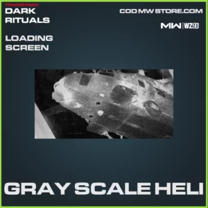 Gray Scale Heli Loading Screen in Warzone 2.0 and MW2 Dark Rituals Bundle