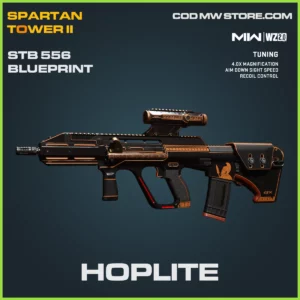 Hoplite STB 556 blueprint skin in Warzone 2.0 and MW2 Spartan Tower II Bundle