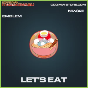 Let's Eat emblem in Warzone 2.0 and MW2 Starter Pack: Itadakimasu Bundle