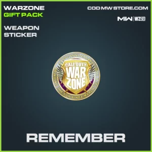 Remember weapon sticker in Warzone 2.0 and MW2 Warzone Gift Pack BUndle